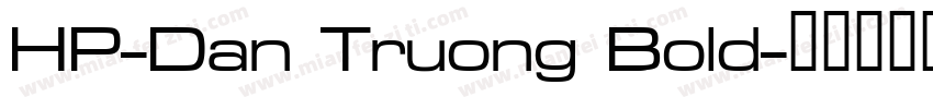HP-Dan Truong Bold字体转换